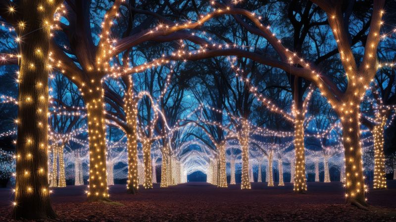 Christmas Lights Hanging in Alpharetta, GA