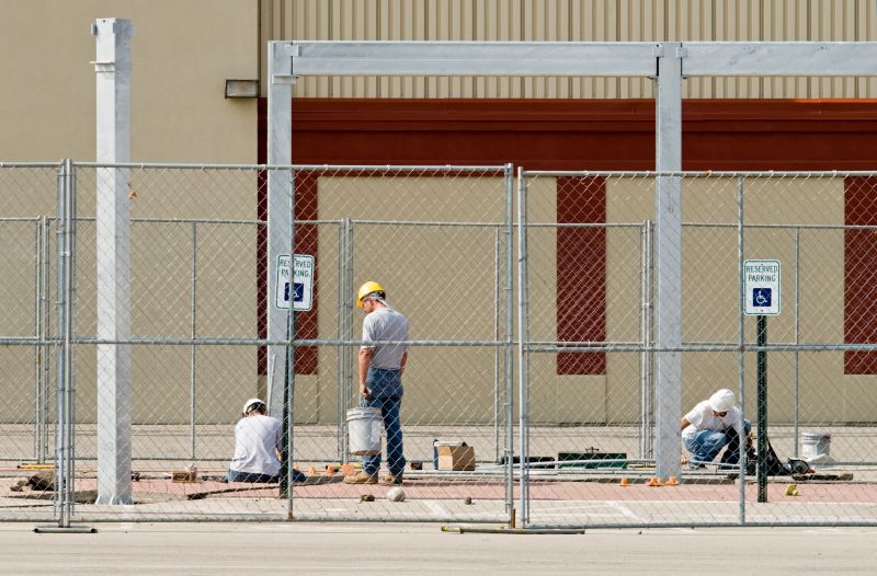 Fence Lighting Installation detail