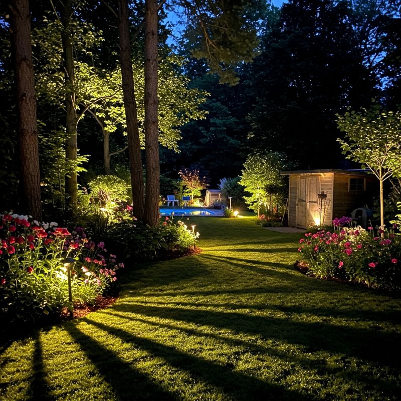 Garden Lighting Installation detail