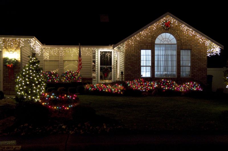 Holiday Lights Hanging in Alpharetta, GA