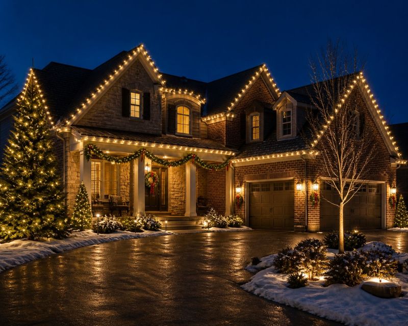 Holiday Lights Installation in Alpharetta, GA