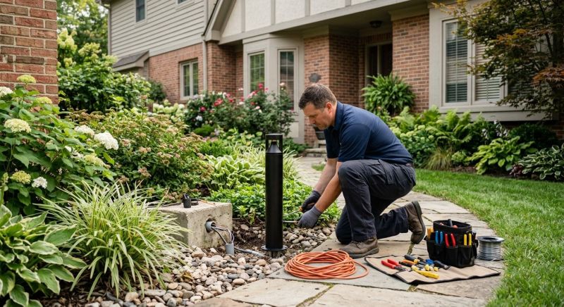 Pond Lighting Installation in Kansas City, MO