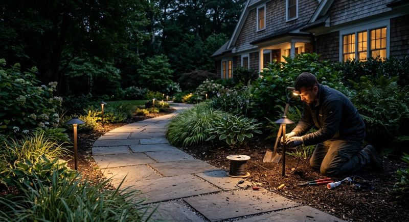 Sidewalk Lighting Installation in Denver, CO