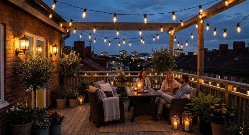 Terrace Lighting Installation in Heber City, UT